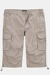 Men+ 3/4-cargo-buker, ribtop, delelastisk linning, op til str. 72
