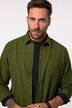 Chemise JP 1880 en flanelle à carreaux, manches longues et col Kent, coupe Modern Fit - jusqu'au 8 XL