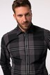 Chemise à carreaux JP 1880, manches longues et col Kent, coupe Modern Fit - jusqu'au 8 XL