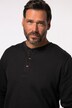 JP 1880 henley, lange mouwen, piqué, tot 8XL