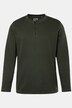 JP 1880 Henley, lange ærmer, piqué, op til 8XL