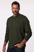 JP 1880 Henley, lange ærmer, piqué, op til 8XL