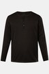 JP1880 henley, lange mouwen, strepen, knoopsluiting, tot 8XL