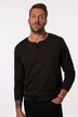 JP1880 henley, lange mouwen, strepen, knoopsluiting, tot 8XL