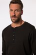 JP1880 henley, lange mouwen, strepen, knoopsluiting, tot 8XL