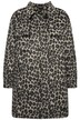 Košilová bunda, leopardí vzor, límeček, dlouhé rukávy