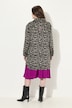 Veste chemisier motif léopard, col chemise et manches longues