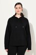 Sudadera de punto con capucha, oversize, manga larga, bolsillo