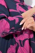 Floral 3/4 Sleeve Tunic Dress
