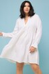 Muslin Long Sleeve Mini Dress