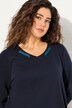 Sweatjurk, ronde hals, decoratieve band, lange mouwen, zakken