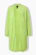 Cardigan long, coupe ouverte. Encolure en V et petit col légèrement montant
