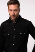 JP 1880 Lederhemd, Langarm, Cowboy-Style, Kentkragen, Modern Fit, bis 7 XL
