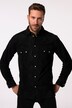 JP 1880 Lederhemd, Langarm, Cowboy-Style, Kentkragen, Modern Fit, bis 7 XL