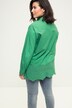Oversized skjorte med broderi i sømmen, skjortekrave og langeærmer