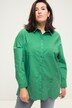 Oversized skjorte med broderi i sømmen, skjortekrave og langeærmer