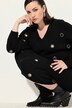 Gebreide midirok, oogjes, slim, elastische tailleband, geribbeld breisel