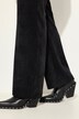 Pantaloni eleganti modello Mary in velluto a coste con gamba ampia e cintura comfort