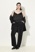 Pantaloni eleganti modello Mary in velluto a coste con gamba ampia e cintura comfort