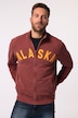 JP 1880 Sweatjacke, Stehkragen, Vintage Look, Print, bis 8 XL