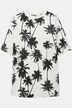 Oversize-paita, palmuprintti, pyöreä pääntie, lyhyet hihat, unisex