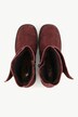 Skinn-boots, semsket skinn, glidelås, avtagbar fotseng, bredde H
