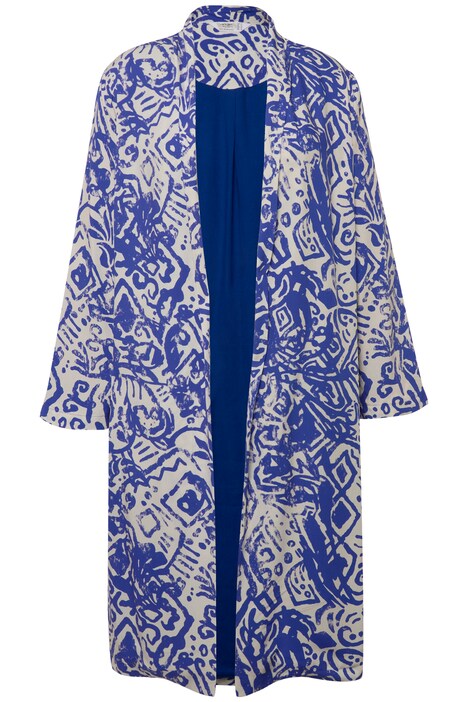 Kimono, plošný potisk, otevřený střih, široké dlouhé rukávy
