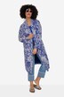 Kimono, plošný potisk, otevřený střih, široké dlouhé rukávy