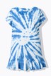 Camiseta, oversize, estampado batik, escote en cuello redondo