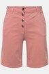 Short en sergé, boutons apparents et bas de jambe pouvant se retrousser, coupe Straight Fit