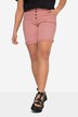 Short en sergé, boutons apparents et bas de jambe pouvant se retrousser, coupe Straight Fit