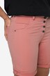 Short en sergé, boutons apparents et bas de jambe pouvant se retrousser, coupe Straight Fit