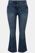 Bootcut džíny, vyšívaná stuha, rozšířený lem, 5 kapes