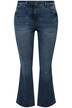 Bootcut džíny, vyšívaná stuha, rozšířený lem, 5 kapes