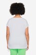 T-skjorte, oversized, rund hals, rynker i siden