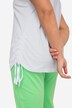T-skjorte, oversized, rund hals, rynker i siden