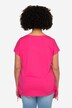 T-skjorte, oversized, rund hals, rynker i siden