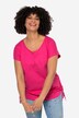 T-skjorte, oversized, rund hals, rynker i siden