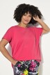 T-shirt, oversize, pyntebånd på ryggen, V-udskæring, korte ærmer