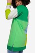 Felpa con stampa color blocking, scollo a girocollo e maniche lunghe