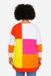 Trøje, colorblocking-print, rund hals, lange ærmer
