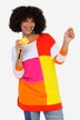 Trøje, colorblocking-print, rund hals, lange ærmer
