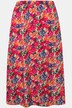 A-Line Elastic Waist All-Over Print Midi Skirt