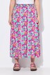 A-Line Elastic Waist All-Over Print Midi Skirt