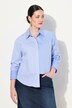Košilová halenka, oversize, pruhy, límeček, dlouhé rukávy