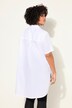 Chemisier coupe Relaxed Fit, col chemise, manches courtes et base arrondie