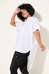 Chemisier coupe Relaxed Fit, col chemise, manches courtes et base arrondie