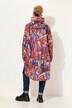 Funksjons-regnkappe, unisex, trykk, hette