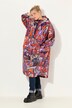 Funksjons-regnkappe, unisex, trykk, hette