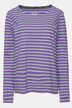 Stribet sweater, rund hals, lange ærmer